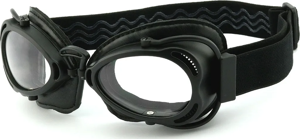 Lunettes moto Helly Bikereyes H3 stop courant d'air noir mat polyvalentes