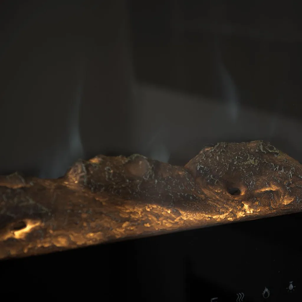 Ambiance cocooning : Cheminée électrique murale CHICAGO 101cm noire