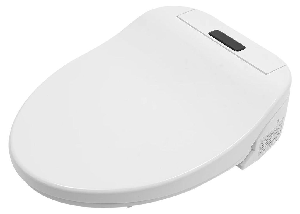 Bidet Toilettensitz - Elektrischer WC Sitzdeckel - 1000W beheizter Sitz - Fernbedienung - LED Nachtlicht - 1,27 cm Wasserzulauf - Weiß