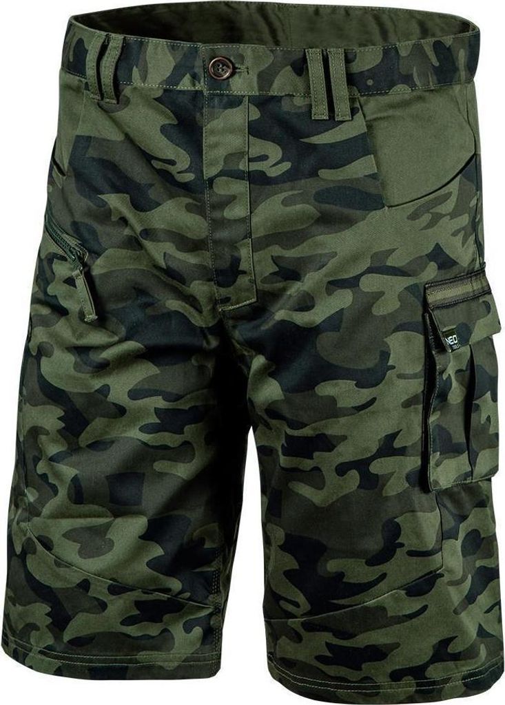 NEO TOOLS Camo Kurze Arbeitshose Sicherheitshose Schutzhose Arbeitsbekleidung Sommer - Gr. 3XL