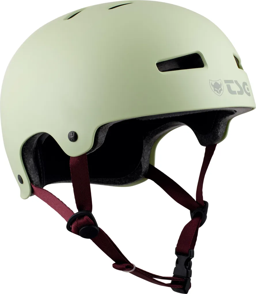 Casque TSG Evolution Solid Matcha S/M - Finis les Casques Inconfortables