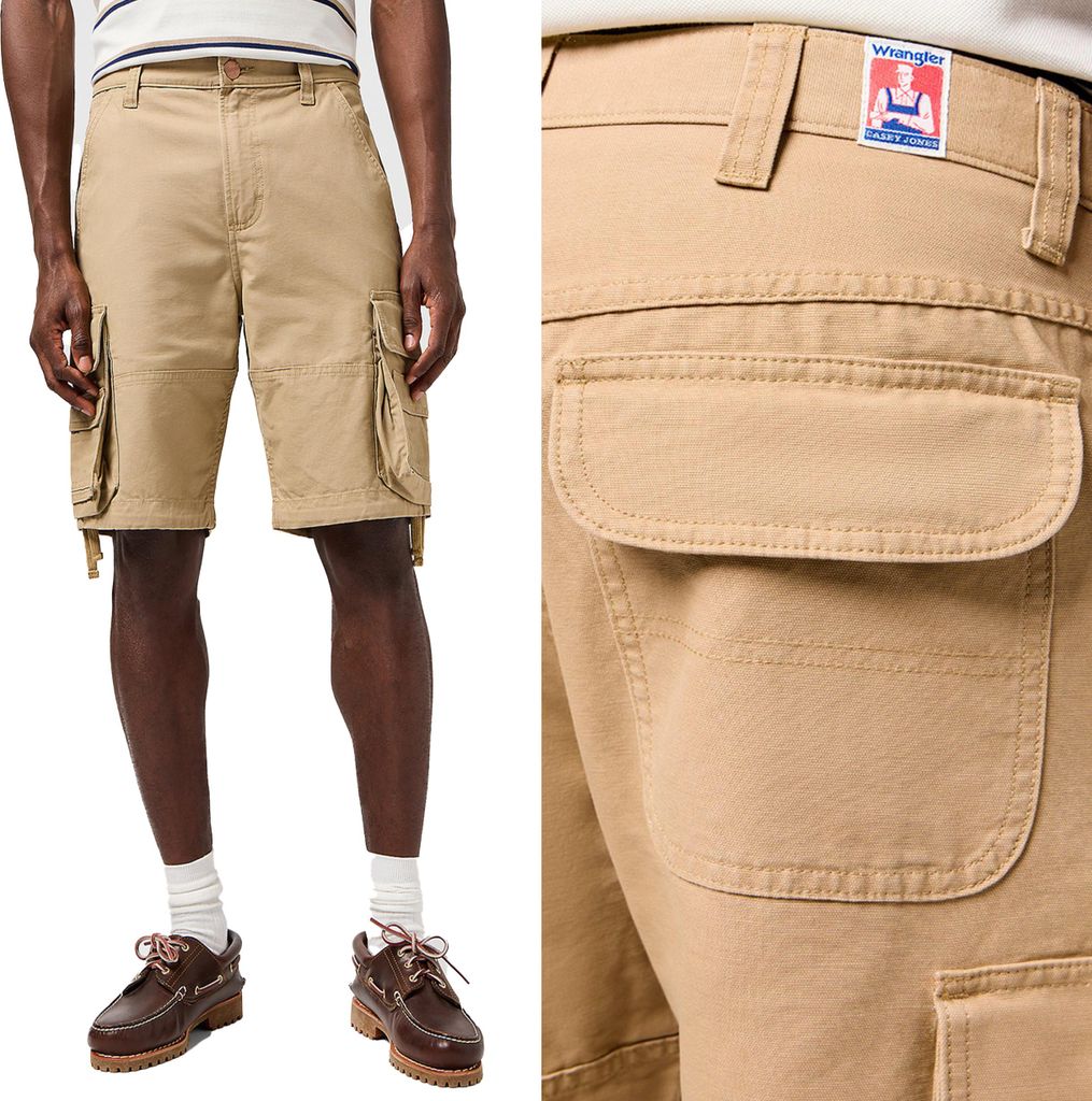 WRANGLER Uomo, Pantaloncini CJ CARGO SHORT, W32, Marrone, Immagine del prodotto 