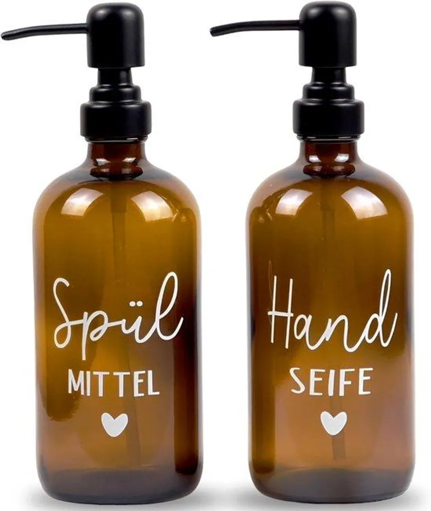 Distributeur de savon cuisine et bain noir 500 ml, idéal pour la maison