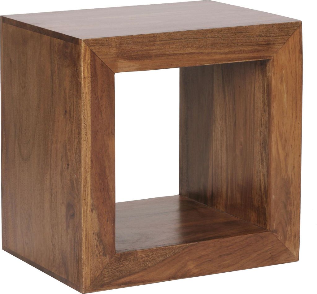 Brüxxi Odkladací stolík Mumbai cube, 44 cm, masív Sheesham Obrázok produktu 