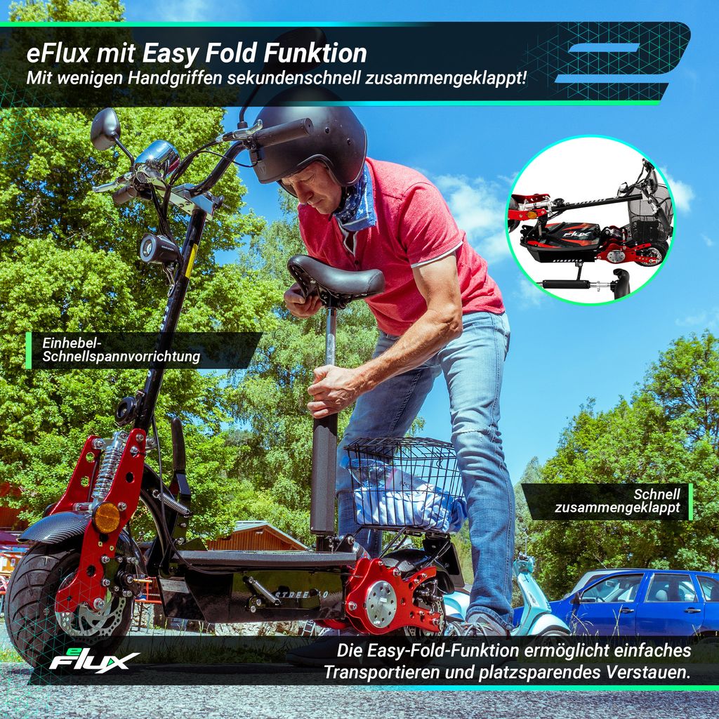 eFlux E-Scooter Street 40 | Scooter Klappbar - Elektro Produktbild 4