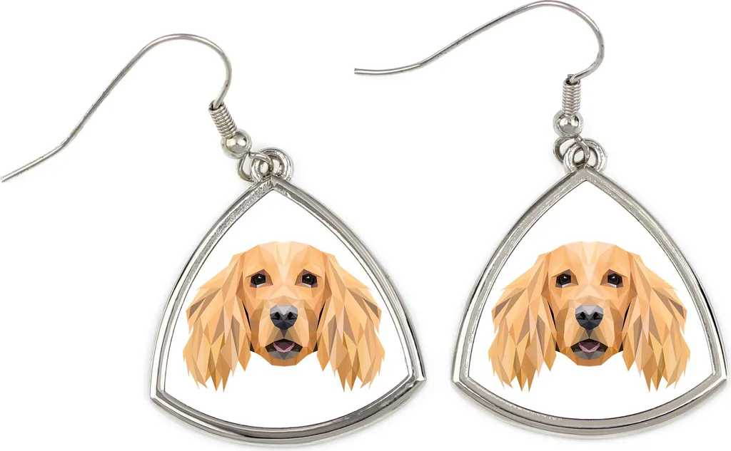 Orecchini Cocker Spaniel Inglese Art-Dog - Gioielli Cane Geometrico