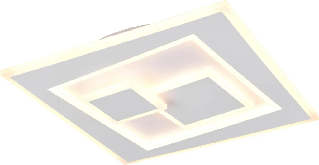 Lampada LED Soffitto 35,5cm Bianco Opaco - Montaggio Facile e Telecomando