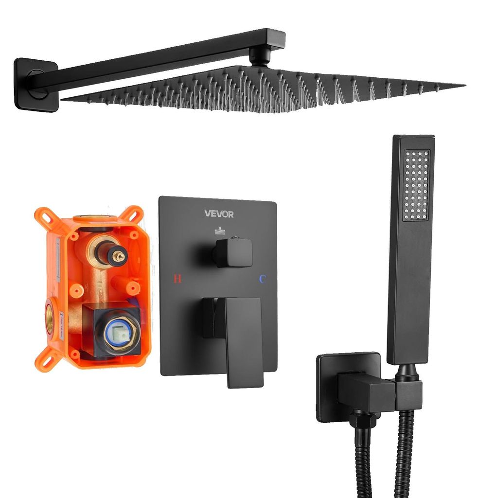 VEVOR Duscharmatur Set, Regen Duschsystem mit 10-Zoll (25,4 Produktbild 