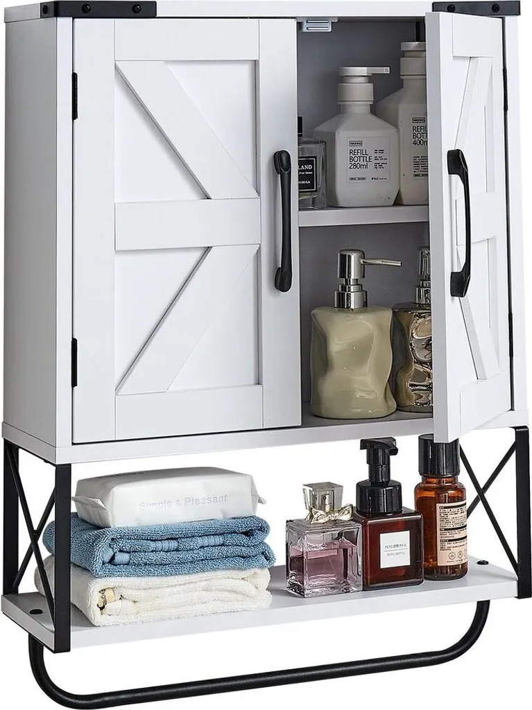 Offerta Mobiletto Bagno Bianco - Armadietto Parete Salvaspazio