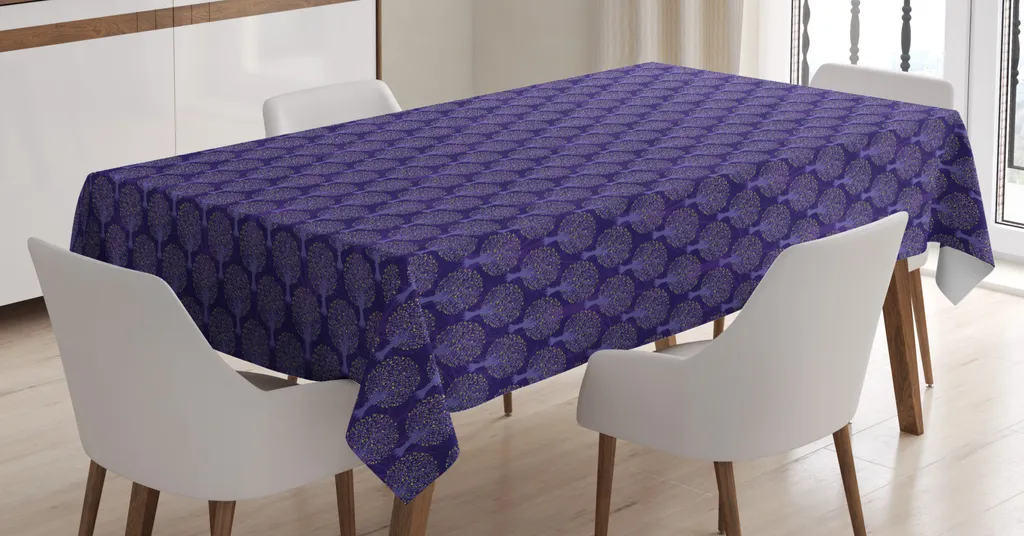 Tovaglia Esterni ABAKUHAUS 140x170 | Blu Indaco Mystic Forest Tough