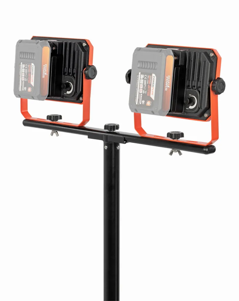 Projecteur de chantier portable Powerplus sur trépied Argent 20V-220V