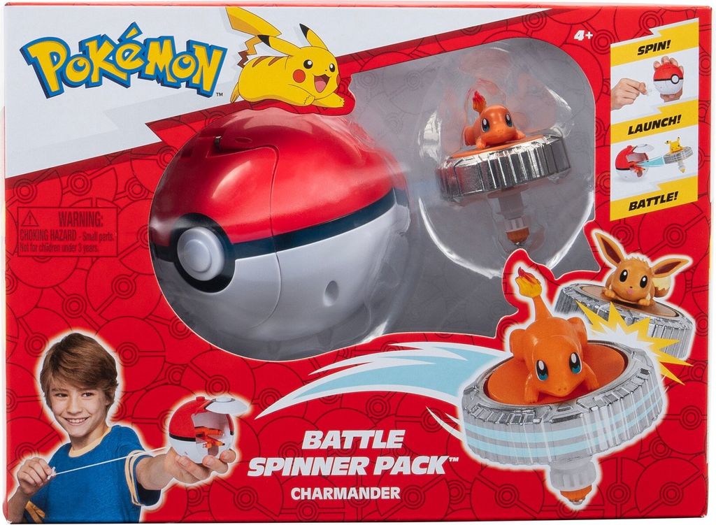 Battle Spinner Single Pack Charmander & Poke Ball Produktbild 5