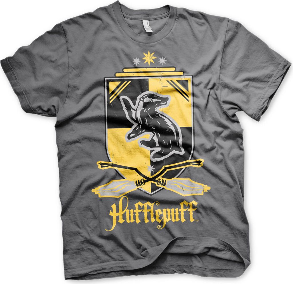 Harry Potter - Hufflepuff T-Shirt - Large - Dark-Grey
