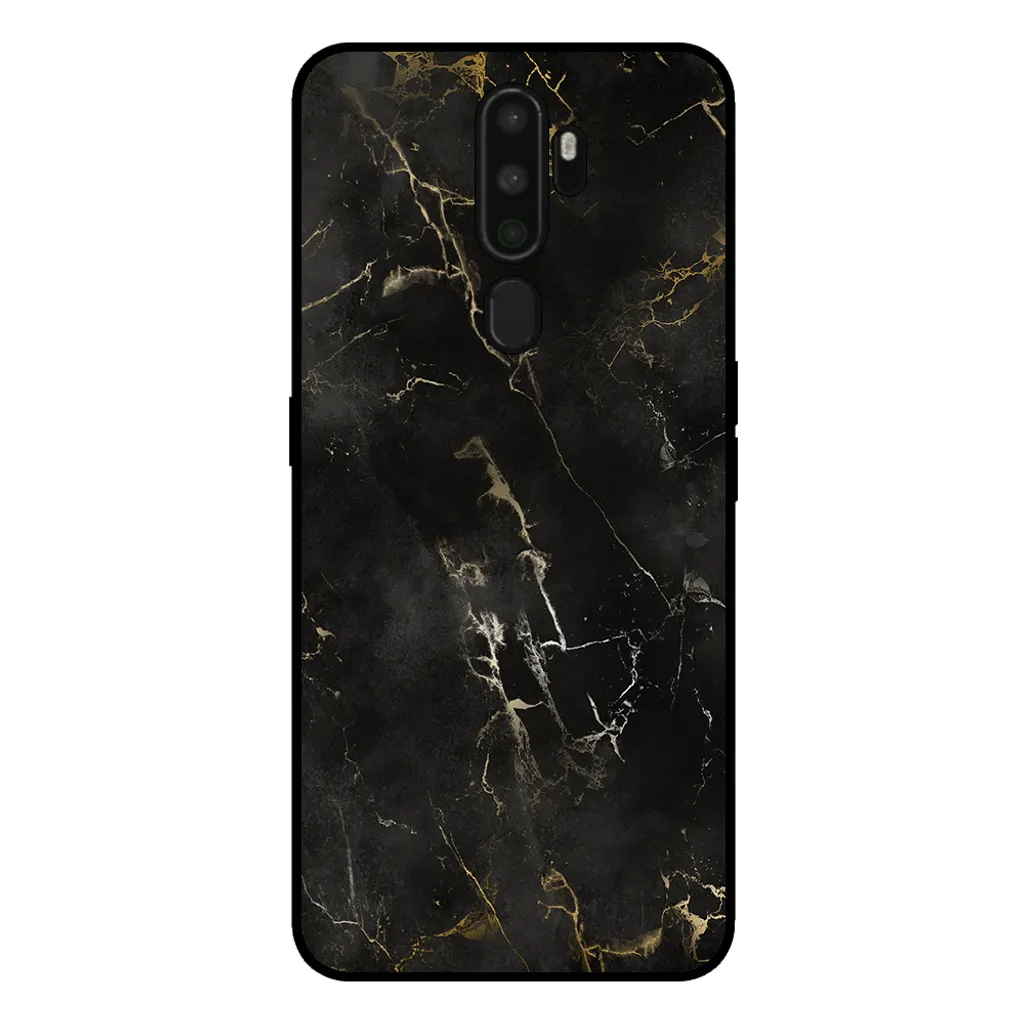 Custodia Marmo Nero OPPO A9 2020 | Smartphonica Back Cover TPU