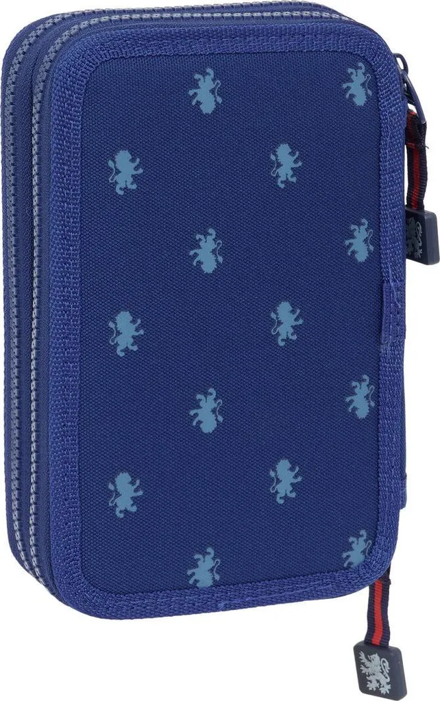 Trousse garnie Harry Potter 2 compartiments bleu marine pour l'école