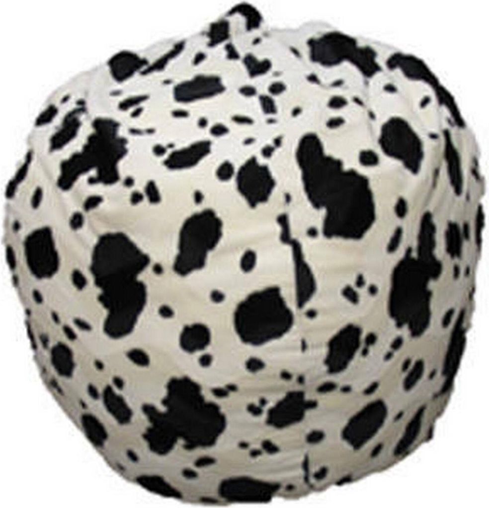 Pouf-Tasche mit Fantasie, schwarz-weiß, Maße 80 x 120 x 80 cm