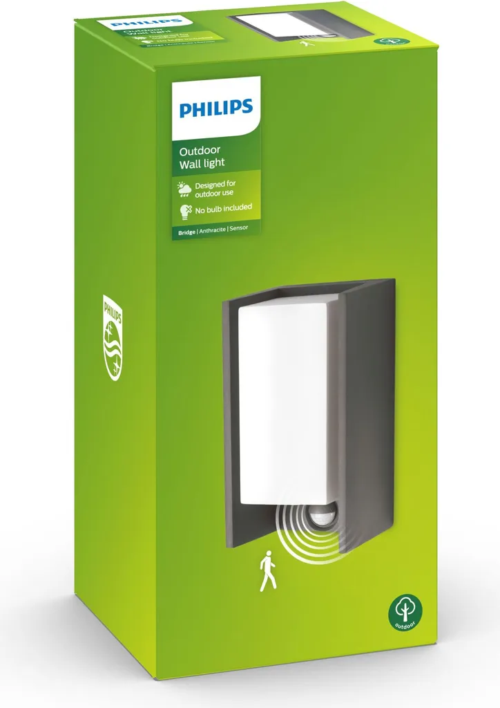 Applique extérieure Philips Ecomoods E27 pour entrée avec capteur - 4