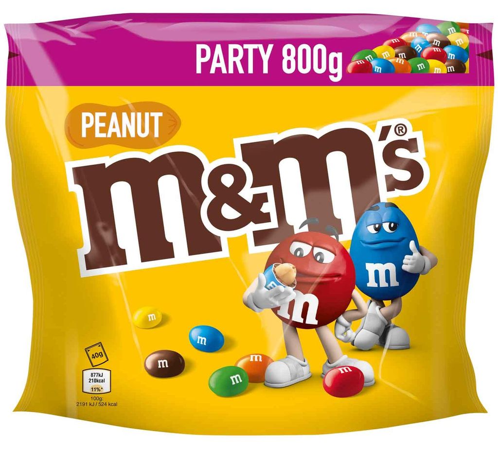M&M's Peanut Cacahuètes enrobées de chocolat au lait et de Image du produit 