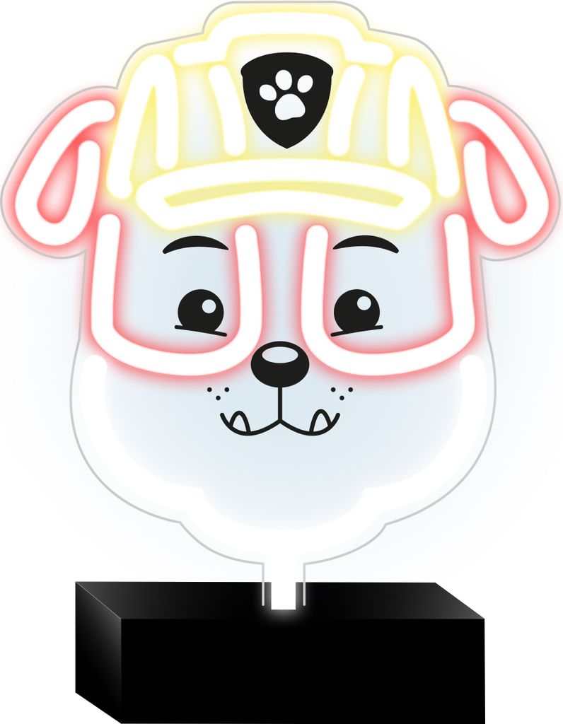 Neon LED Ständer Paw Patrol - Trümmer OW Kinderlampe - 120446
