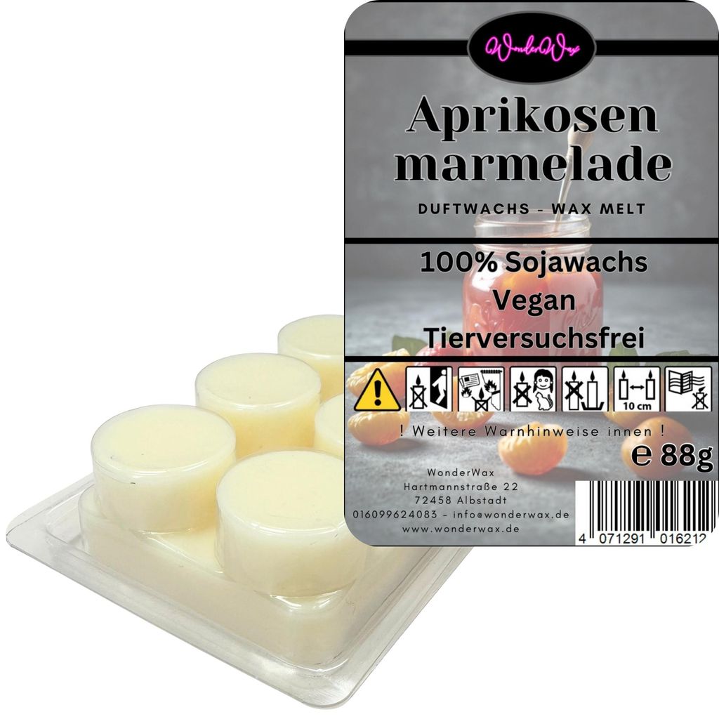 WonderWax Duftwachs Wax Melts für Duftlampe, 6 Kreise Duftmelt Wachsmelt Sojawachs Duftwachs Würfel für Raumdüfte, Wachs Duftöl Winter Indoor ...