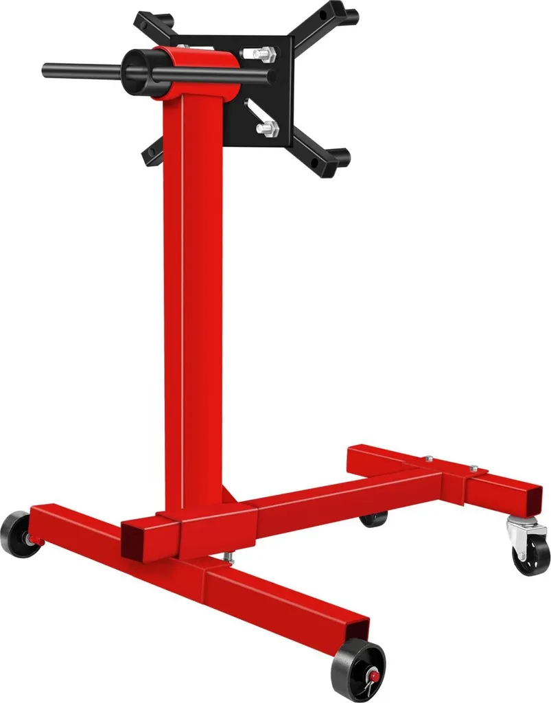 Supporto Motore per Riparazioni Auto 450 kg - Testa Girevole Rossa