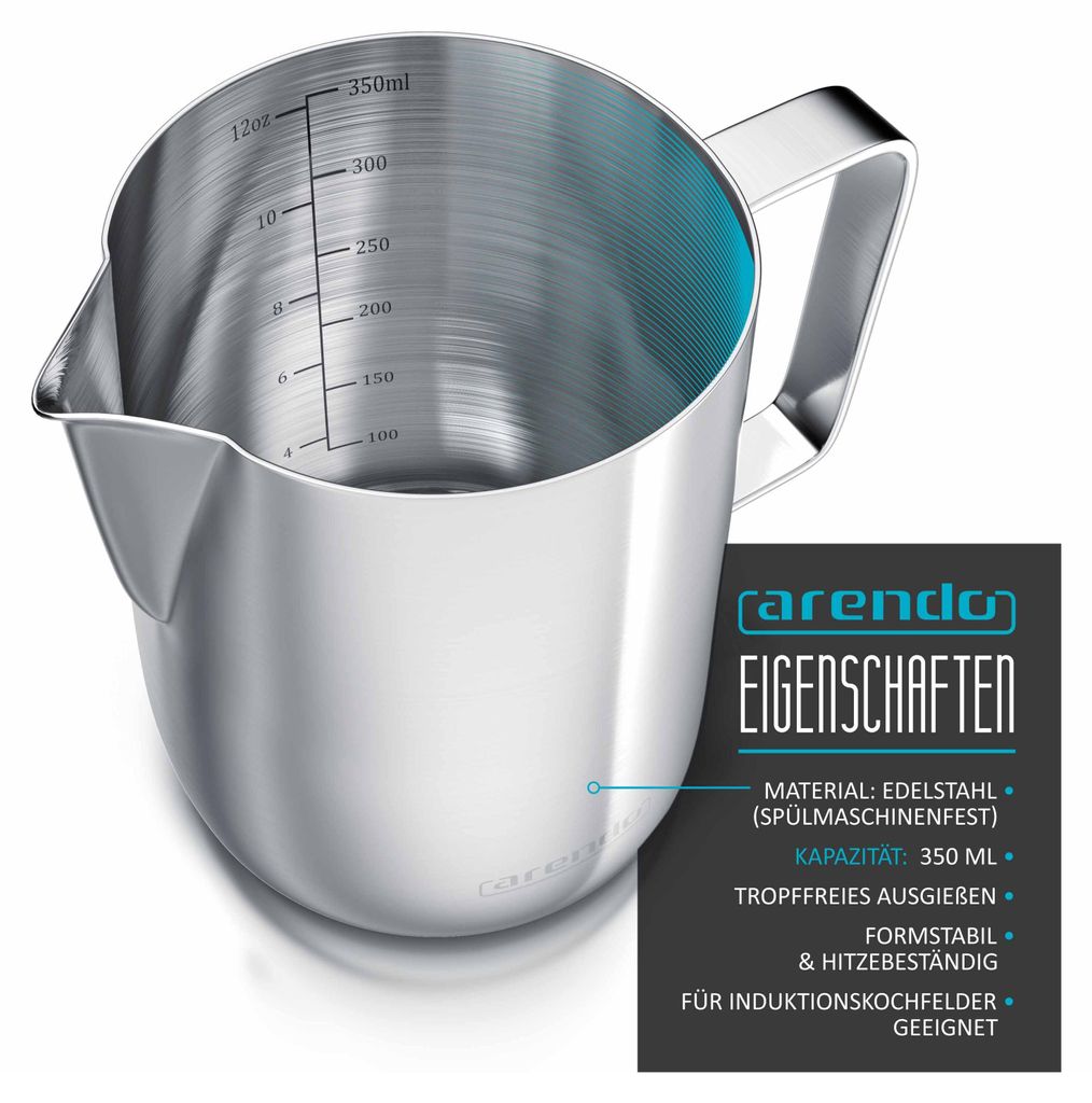 BRICCO BOLLILATTE LATTIERA CAFFè CARAFFA 500ML ACCIAIO INOX PENTOLINO