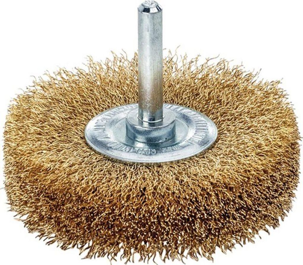 Schaftrundbürste D.30mm Schaft 6mm Drahtstärke 0,2mm MS 5mm 20000min-¹