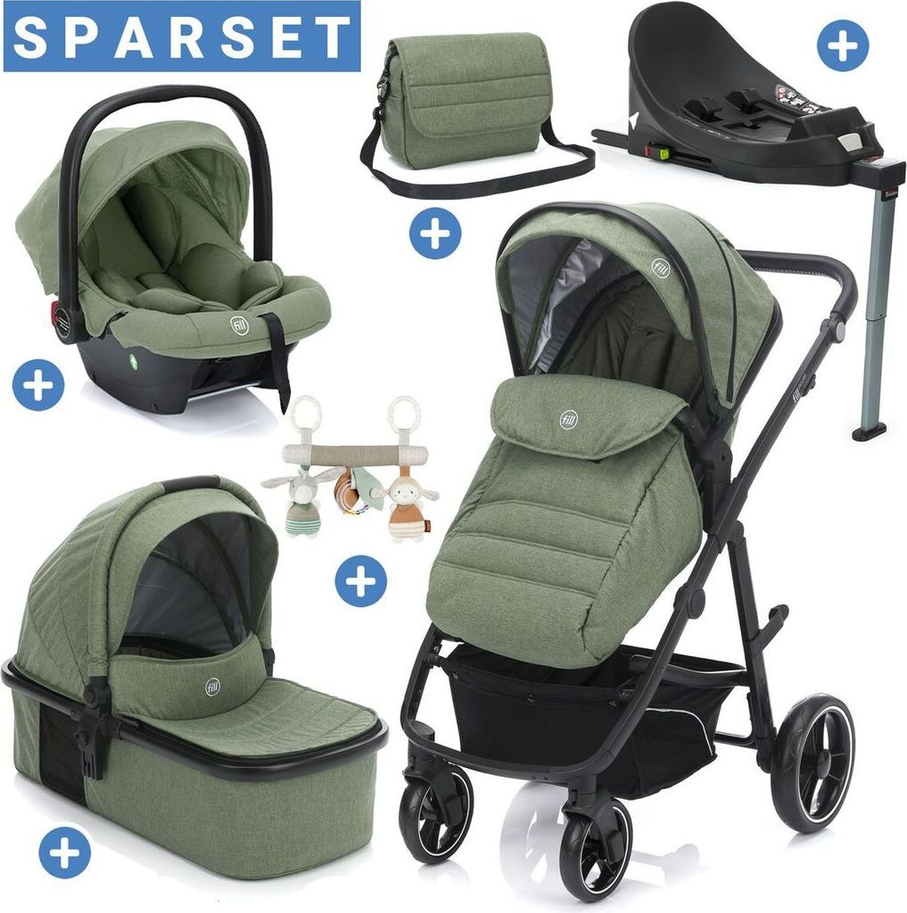 Fillikid 4-1 Kombi-Kinderwagen-Set Fill Jaguar mit