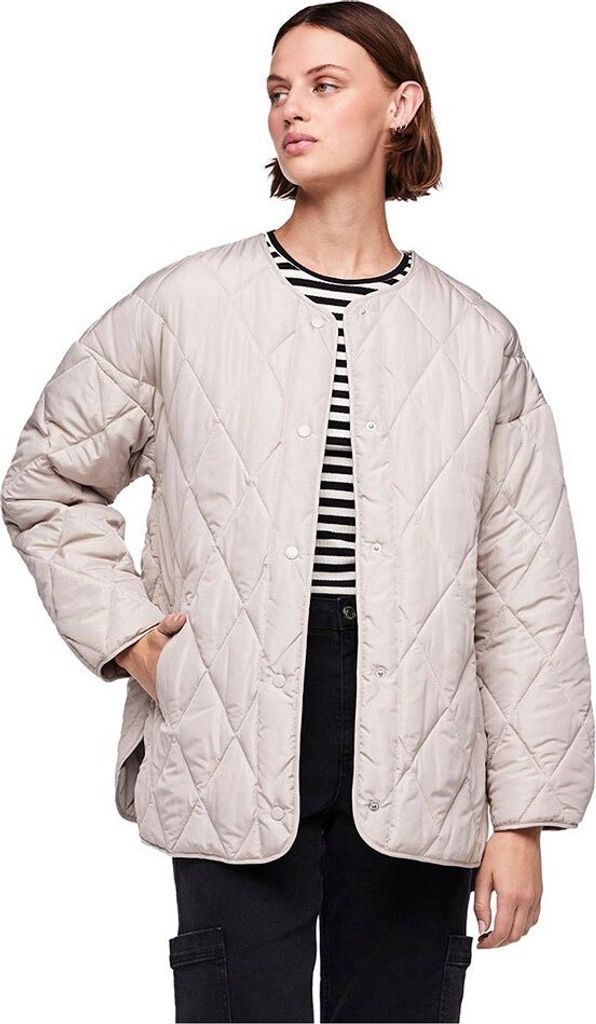 Pieces Stella Quilted Jacke Beige M Frau Beige M