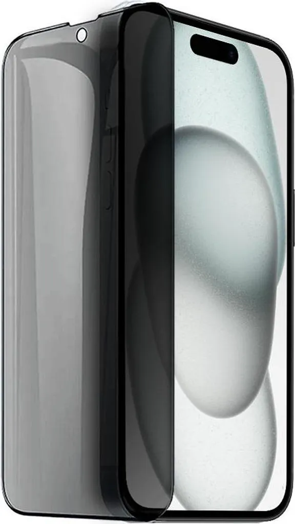 Salvaschermo Privacy iPhone 15 Plus - Cornice Nera in Vetro Temperato