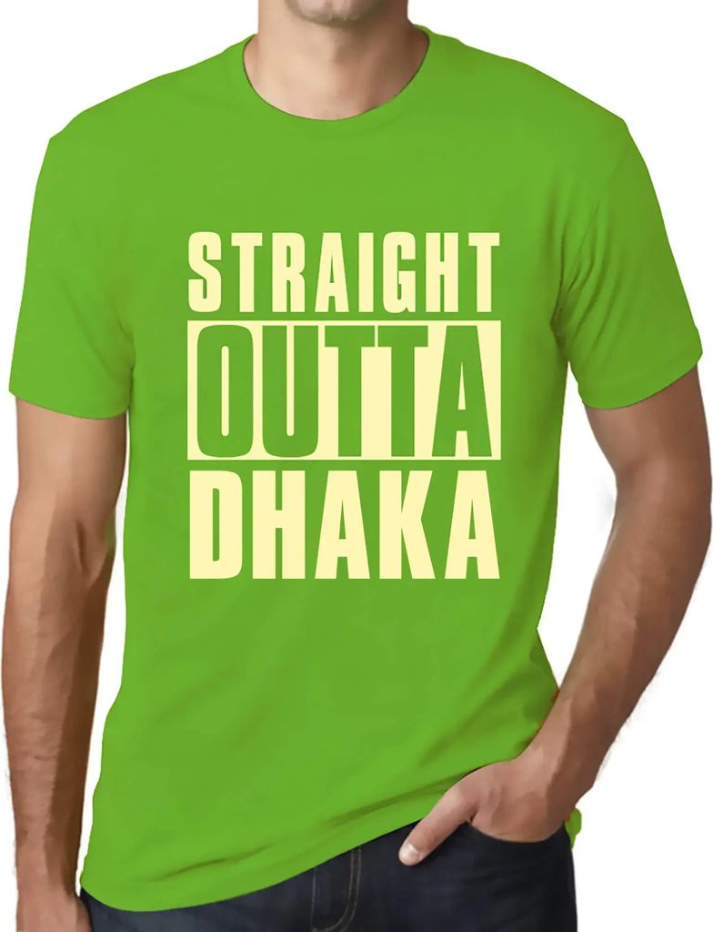 Herren Grafik T-Shirt Direkt aus Dhaka – Straight Outta Dhaka – Öko-Verantwortlich Vintage Jahrgang Kurzarm Lustige Druck Geburtstag Geschenk ...