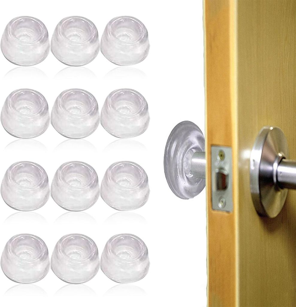 12 Stück Silikon-Fußpads aus Gummi – transparent