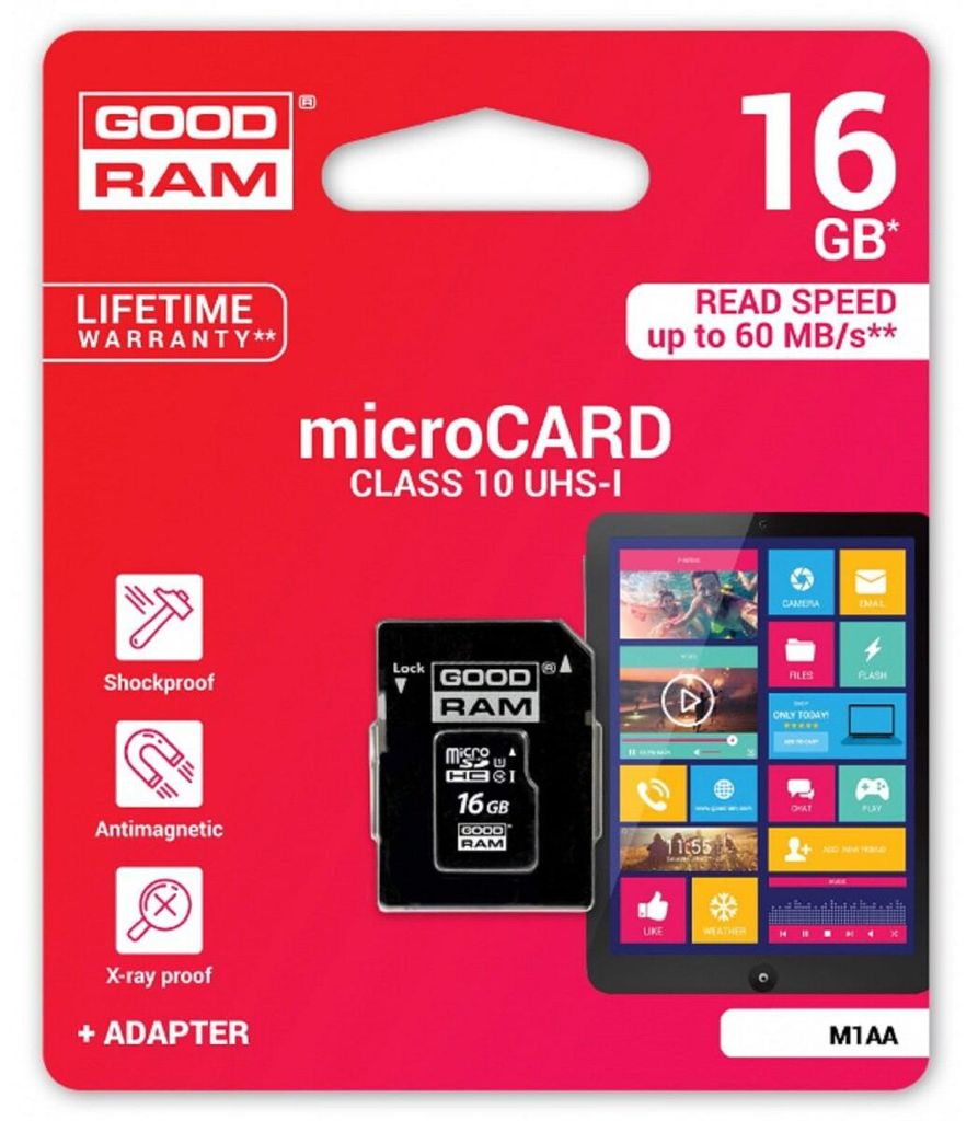 Pamäťová karta MicroCARD microSDHC 16GB Class 10 UHS-I s Obrázok produktu 