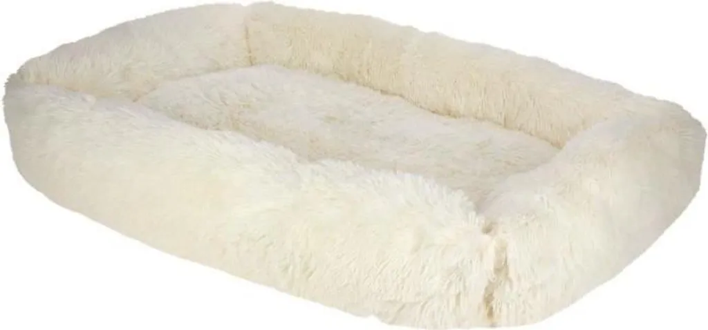 Cestino Fluffy 100x70 Crema: Cuccia Morbida Antistress per Cani e Gatti