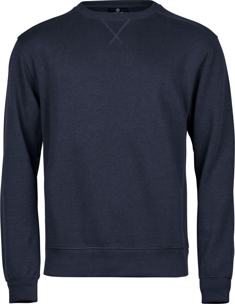 Tee Jays - Sweatshirt für Herren, Rundhalsausschnitt, Geripptes Interlock BC7260 (M) (Marine)