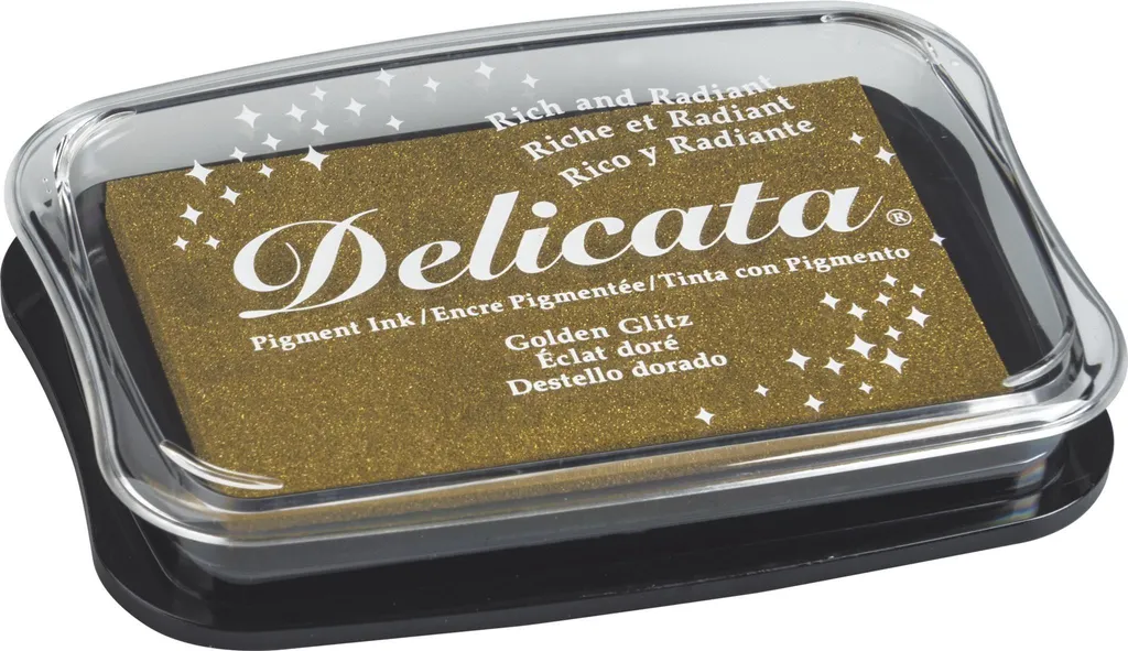 Encreur Or pour Invitations et Faire-part Tsukineko Delicata Golden Glitz