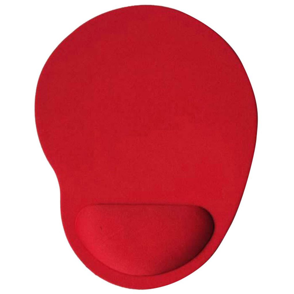 Home Office Anti-Schlupf-Komfort Solid Color Game Mouse Pad Matte mit Handgelenksunterstützung-Rot