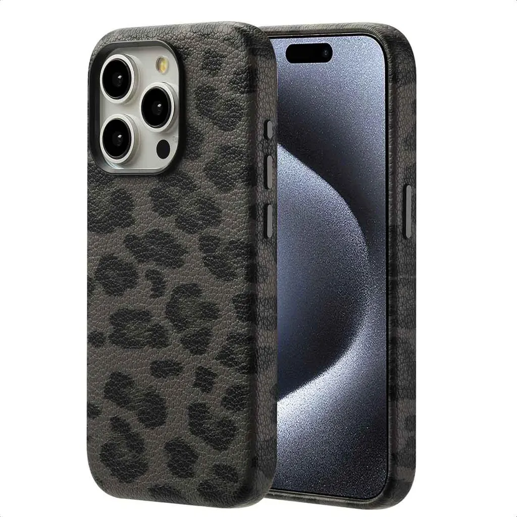 Regalo Perfetto: Cover Selencia Sabi iPhone 15 Pro MagSafe Panther