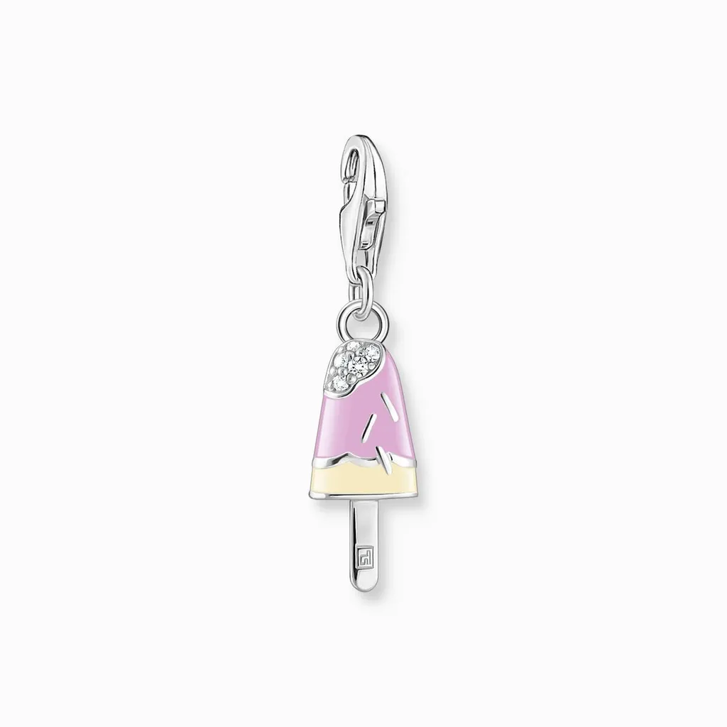 Thomas Sabo Charm 1999-041-7 Ghiacciolo Smaltato Argento 925 Originale