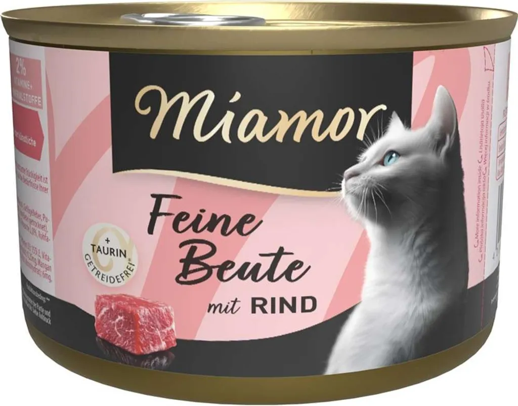 Menu Complet Chat Miamor au Bœuf 185g - Pack Familial de 12 Boîtes Bio
