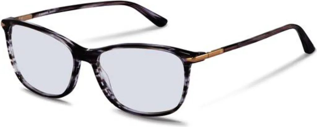 Lunettes de vue femme confortables Rodenstock R5335 violet et or rose