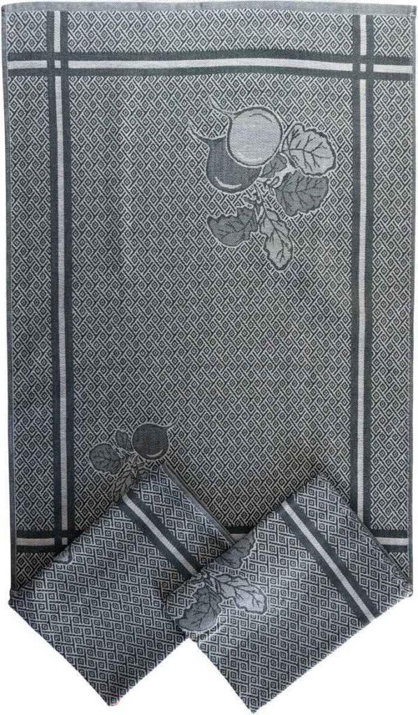Extra saugfähiges Handtuch 50x70 cm Radieschen grau 3 Stk.