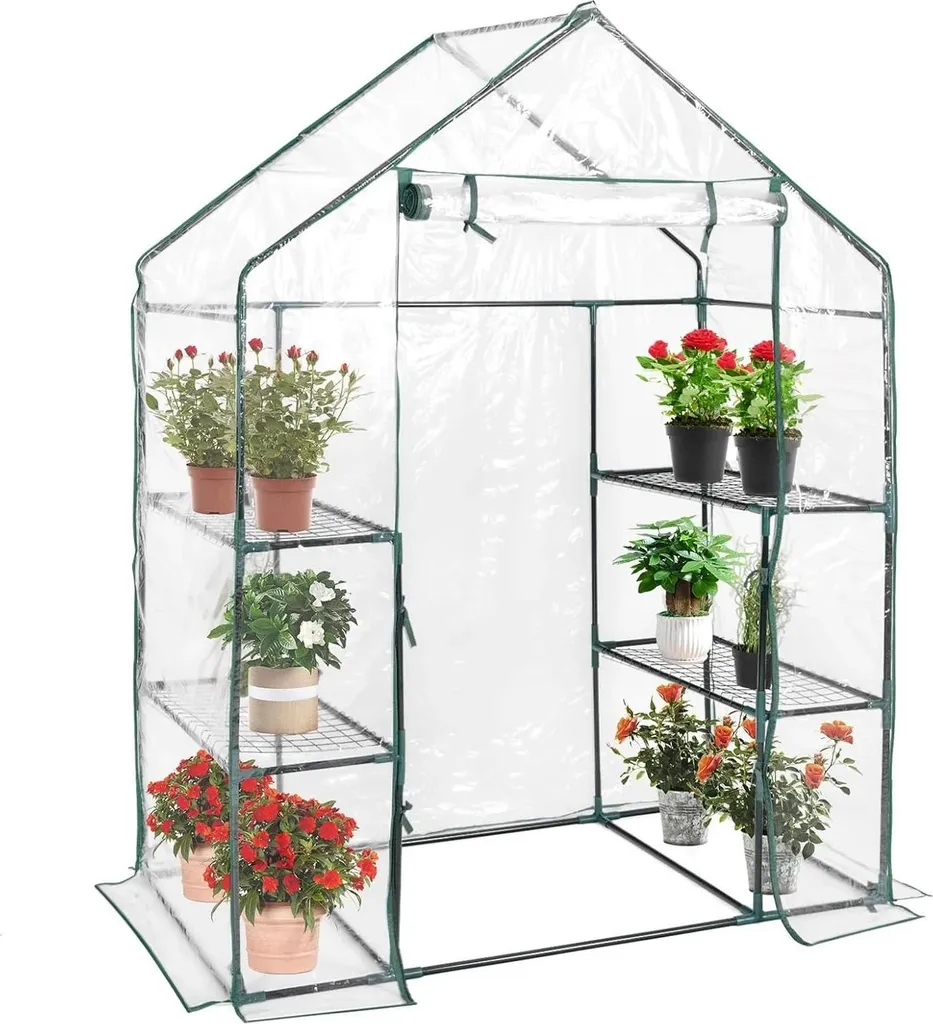 Grande serre tunnel de balcon 4 niveaux imperméable pour vos plantes