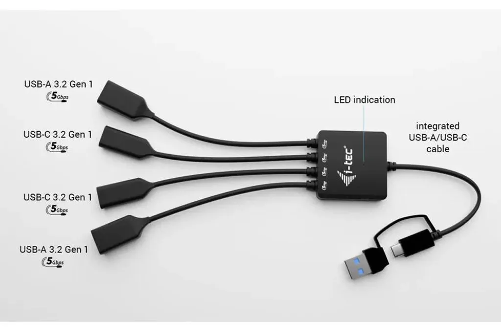 Réplicateur de Ports USB-C et USB-A i-tec avec 4 Sorties Multidirection - 10