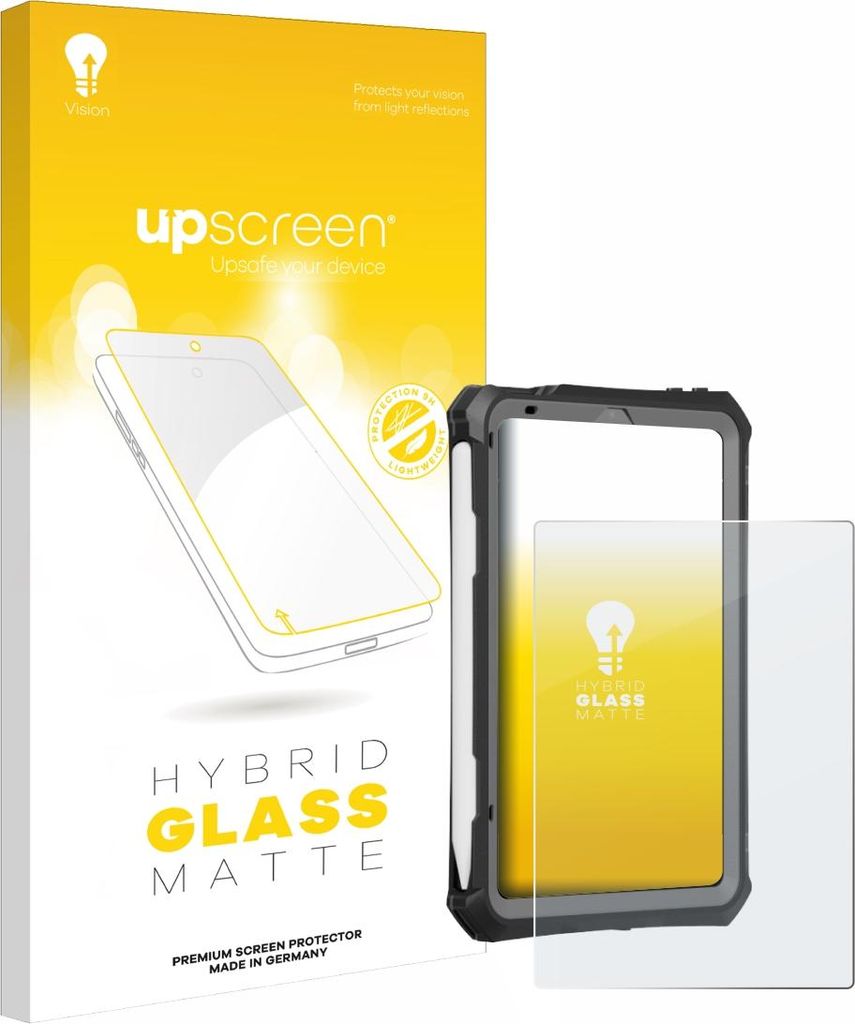 upscreen Entspiegelungs Schutzglas für Apple iPad Mini 7 2024 (case-friendly) Schutzfolie Panzer Folie Glas Display Schutz matt