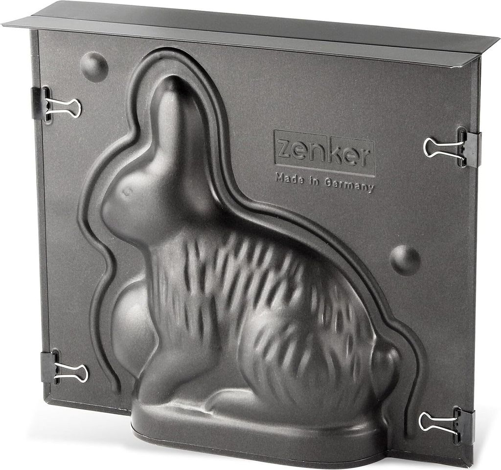 Zenker Vollbackform Hase für Ostern 600 ml Füllvolumen 3D Kuchenform mit Antihaftbeschichtung mit Osterhase als Motiv zum backen Leckere Deko in ...