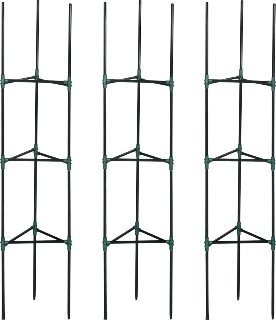 Tuteur colonne pour jardin vertical - Treillis grimpant 182cm vert