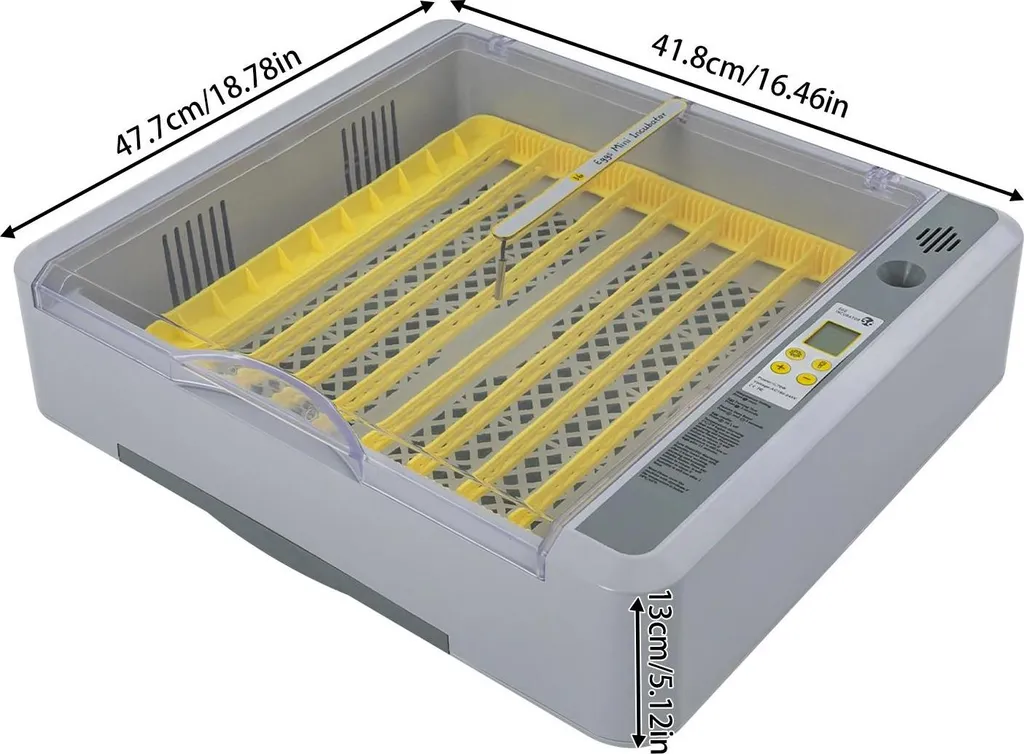Couveuse à œufs automatique 36 œufs avec affichage LED précis - Gris