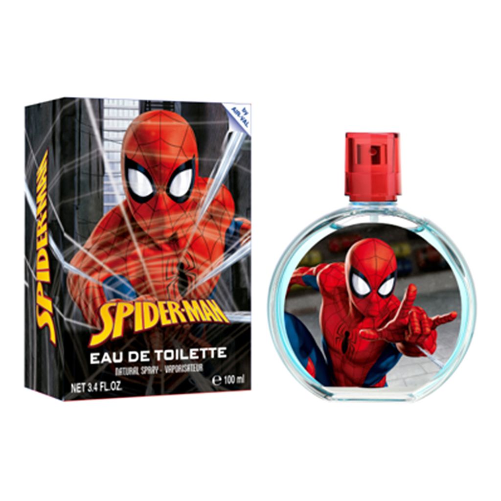 A box of Spiderman Eau de Toilette and a bottle of the same product.