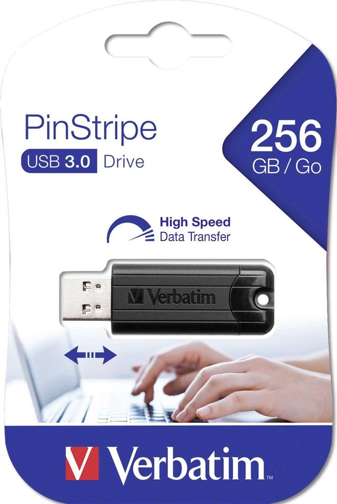 Verbatim Store n Go 256GB Pinstripe USB 3.0 černá Obrázek produktu 